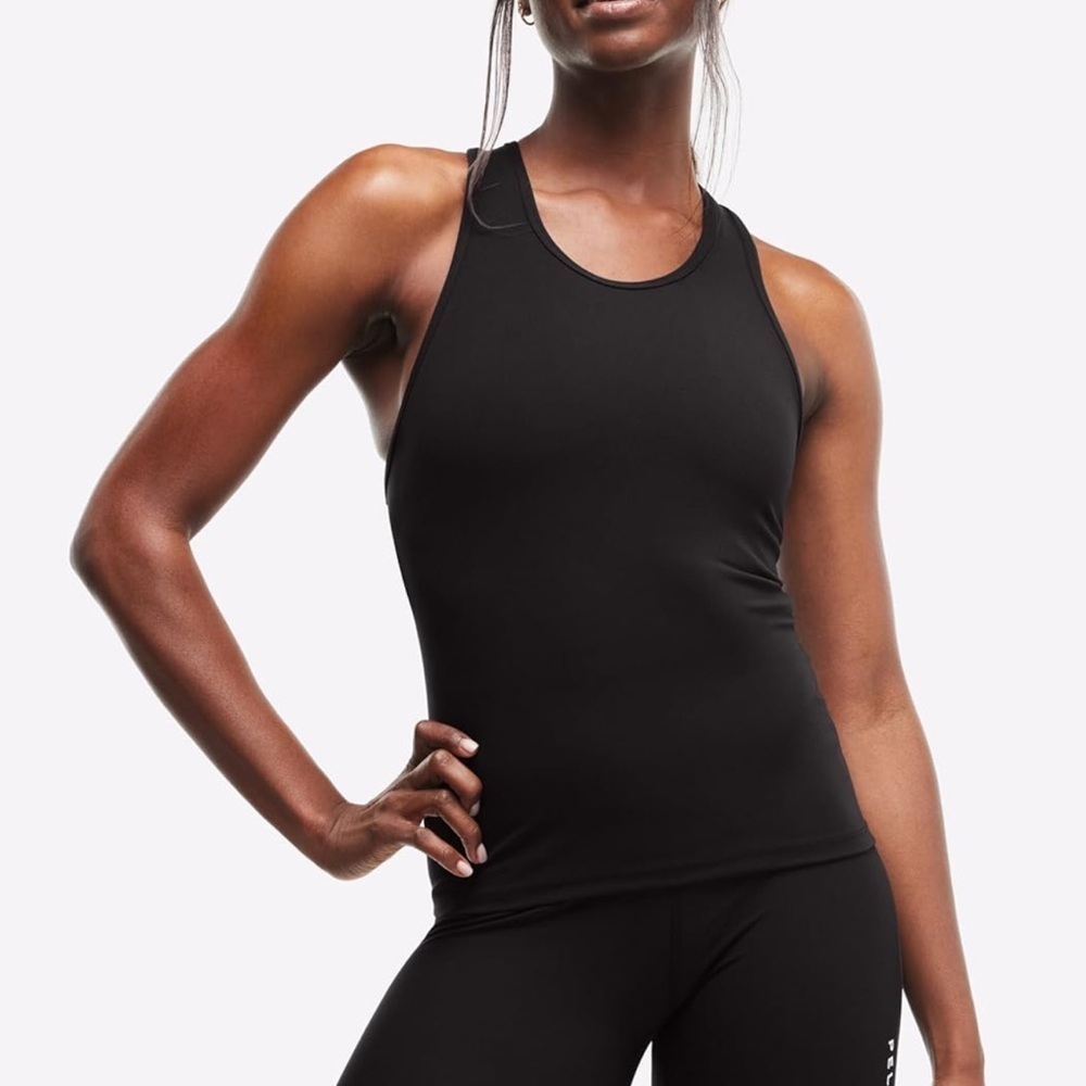 Peloton Women's Cadent Slim High Neck Racerback Tank CG2 Black Size XS NWT